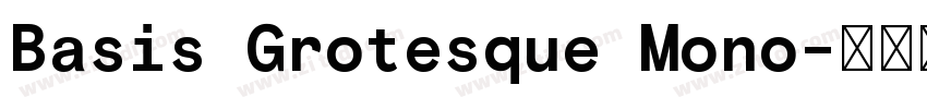 Basis Grotesque Mono字体转换